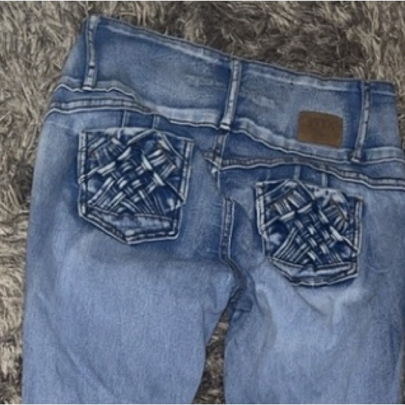 Women’s MX JEANS Levanta Cola High Rise Blue Skinny Jeans Size 28 - Picture 4 of 11